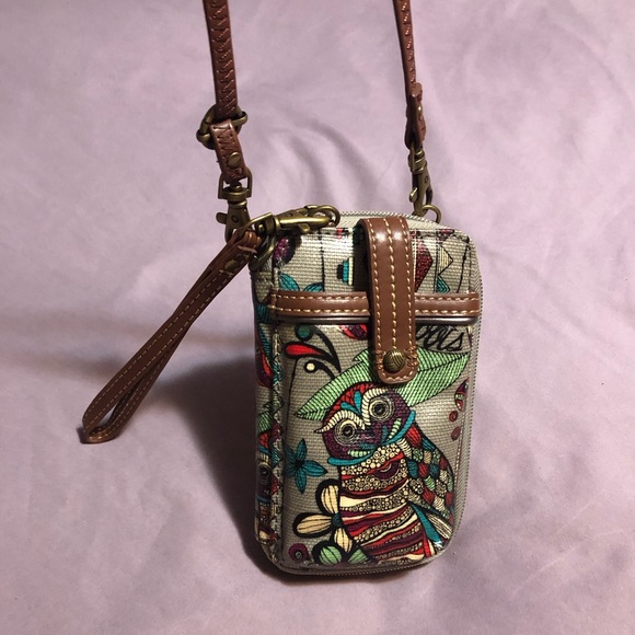 Sakroots Handbags - Sakroots Owl Crossbody Wallet